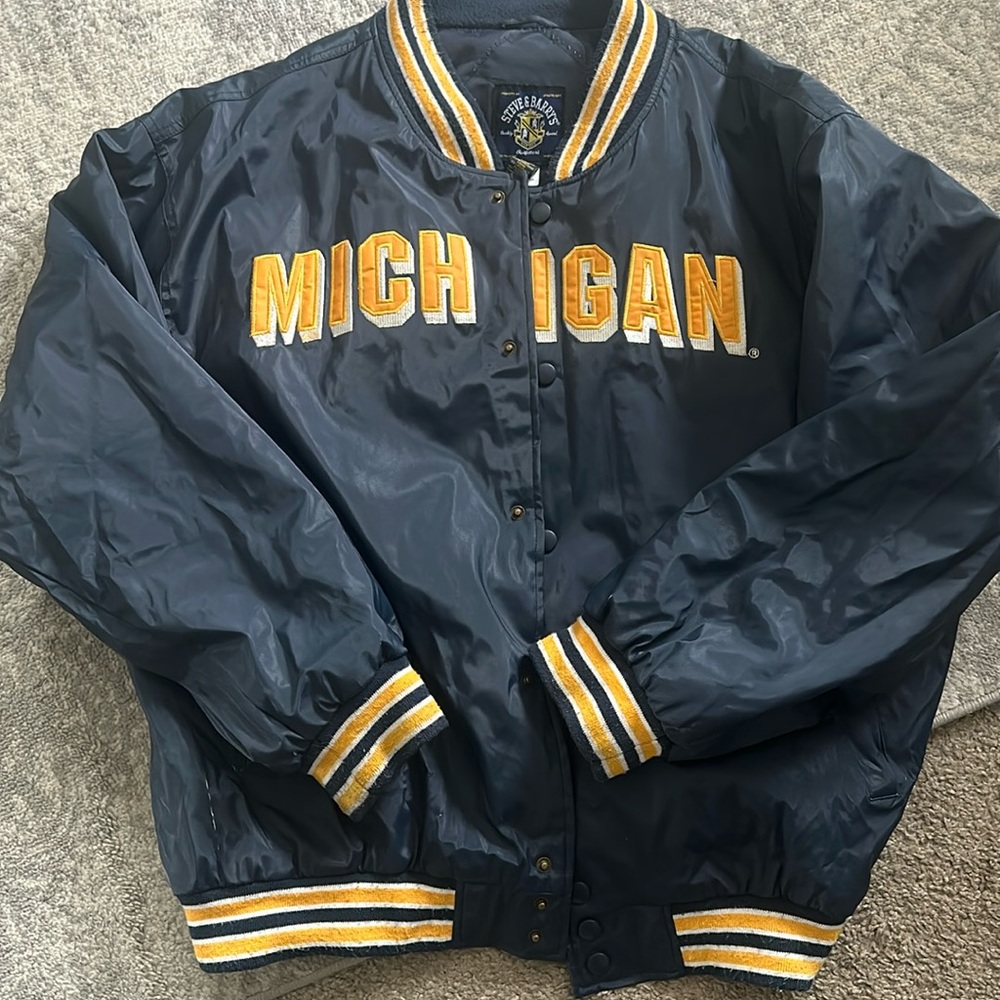 Michigan bomber jacket